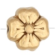 6 mm Flower Bead - Gold-Plated 304 Stainless Steel x1