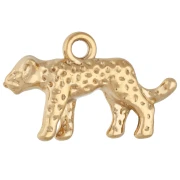 Panther Pendant 15x24.5 mm - Gold-Plated 304 Stainless Steel x1