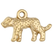 Panther Charm, 10x15 mm - Gold-Plated 304 Stainless Steel x1