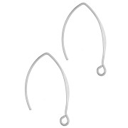26 mm Earring Hooks - 304 Stainless Steel (2-pack)