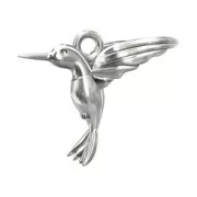 Charm hummingbird 13 mm en sterling Silver  x1