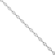 None - 6.6 mm Coffee Bean Link Chain - 304 Stainless Steel x50cm 6.6 mm Coffee Bean Link Chain - 304 Stainless Steel x50cm
