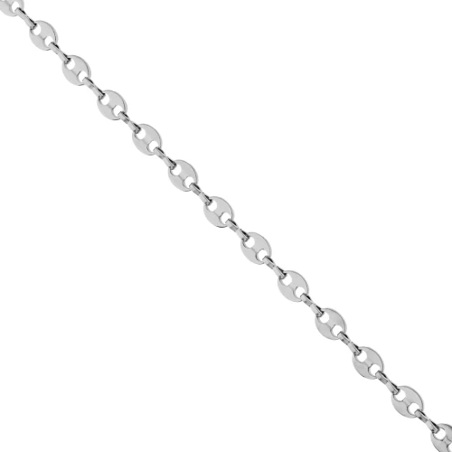 6.6 mm Coffee Bean Link Chain - 304 Stainless Steel x50cm