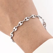 6.6 mm Coffee Bean Link Chain - 304 Stainless Steel x50cm