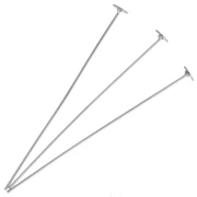 Wide Flat-Head Nail, 50x0.6 mm - 304 Stainless Steel x6