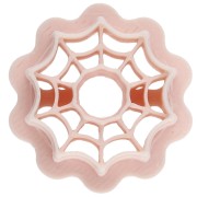 Halloween Spider Web Cookie Cutter, 20 mm - Biodegradable Polymer, Beige x1