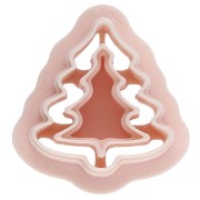 20x19 mm Christmas tree cookie cutter made of biodegradable polymer - Beige x1