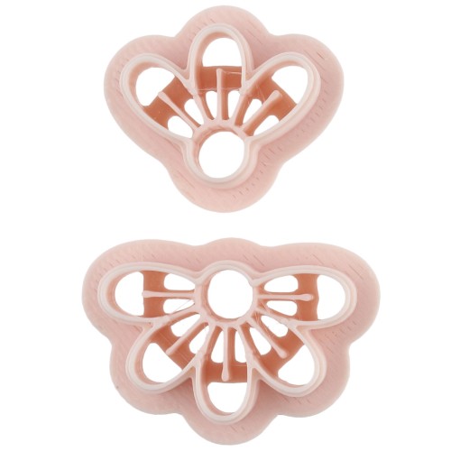 Set of biodegradable polymer flower earring cutters - Beige x1