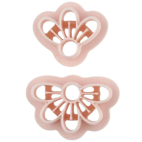 Set of biodegradable polymer flower earring cutters - Beige x1