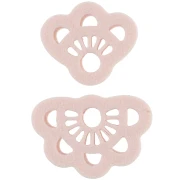 Set of biodegradable polymer flower earring cutters - Beige x1
