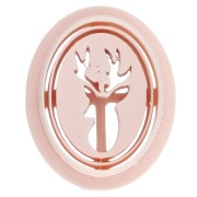 Oval cookie cutter, 26x19 mm - deer head - made of biodegradable polymer - Beige x1