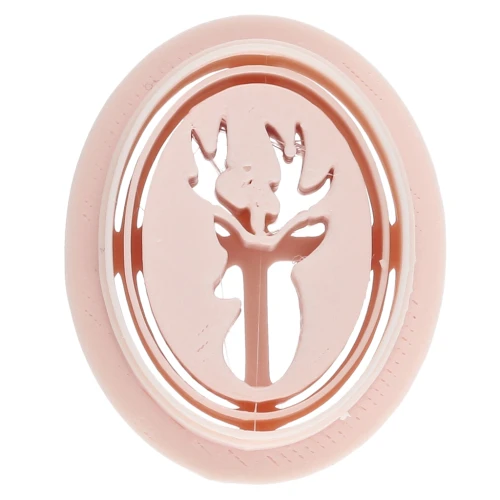 Oval cookie cutter, 26x19 mm - deer head - made of biodegradable polymer - Beige x1