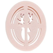 Oval cookie cutter, 26x19 mm - deer head - made of biodegradable polymer - Beige x1