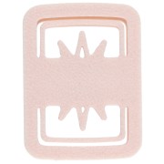 Rectangular cookie cutter, 31x22 mm, eye pattern - made of biodegradable polymer - Beige, 1 piece