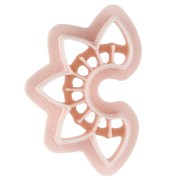 Flower - 30x19 mm openwork hoop cookie cutter made of biodegradable polymer - Beige x1 30x19 mm openwork hoop cookie cutter made of biodegradable polymer - Beige x1