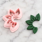 30x19 mm openwork hoop cookie cutter made of biodegradable polymer - Beige x1