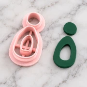 Organic Earring Cutter Made of Biodegradable Polymer - Beige x1