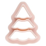 25x19 mm Christmas tree cookie cutter made of biodegradable polymer - Beige x1