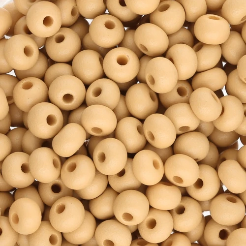 Preciosa 6/0 4 mm Seed Beads - Permalux Yellow Brown Matte x20g
