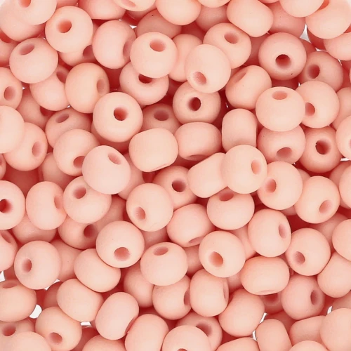 Preciosa 6/0 4 mm Seed Beads - Permalux Apricot Matte x20g