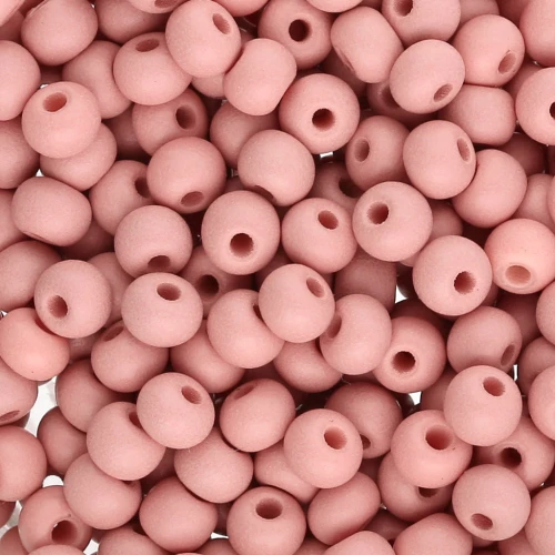 Preciosa 6/0 4 mm Seed Beads - Permalux Light Brown Matte x20g