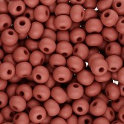 Preciosa 6/0 4 mm Seed Beads - Permalux Brown Matte x20g