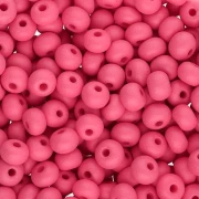 Preciosa 6/0 4 mm Seed Beads - Permalux Red Mat x20g
