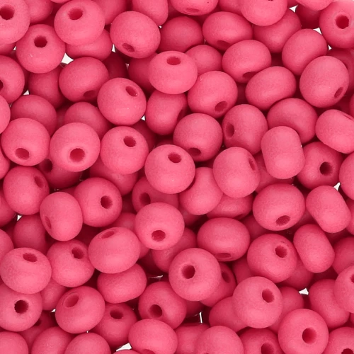Preciosa 6/0 4 mm Seed Beads - Permalux Red Mat x20g