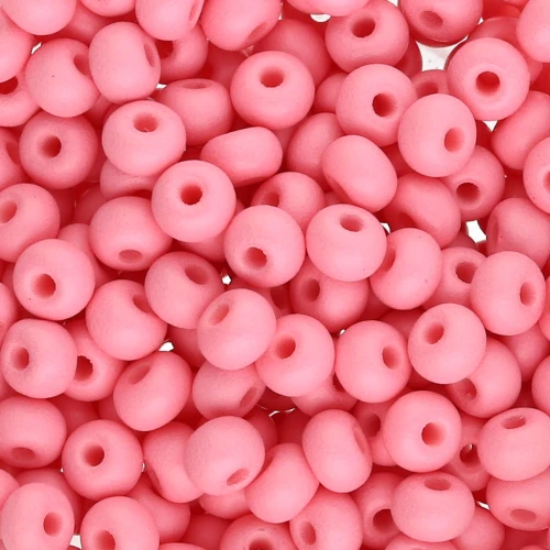 Preciosa 6/0 4 mm Seed Beads - Permalux Pink Matte x20g
