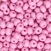 Preciosa 6/0 4 mm Seed Beads - Permalux Light Pink Matte x20g