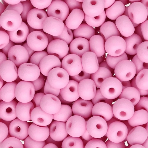 Preciosa 6/0 4 mm Seed Beads - Permalux Light Pink Matte x20g