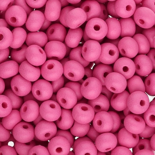 Preciosa 6/0 4 mm Seed Beads - Permalux Fuchsia Matte x20g