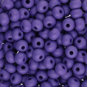 Preciosa 6/0 4 mm Seed Beads - Permalux Dark Violet Matte x20g