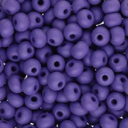 Preciosa 6/0 4 mm Seed Beads - Permalux Dark Violet Matte x20g