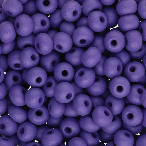 Preciosa 6/0 4 mm Seed Beads - Permalux Dark Violet Matte x20g