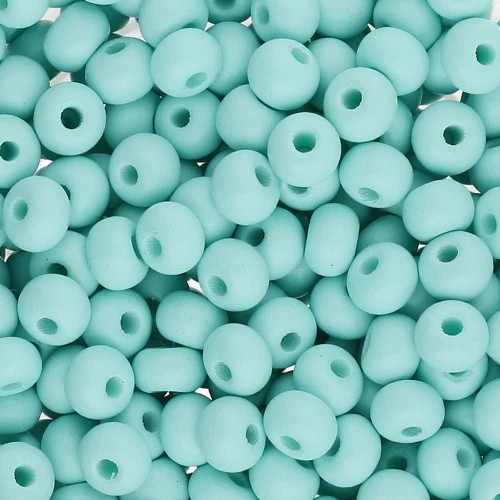 Preciosa 6/0 4 mm seed beads - Permalux Mint Matte x20g