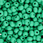 Preciosa 6/0 4 mm Seed Beads - Permalux Sea Green Matte x20g