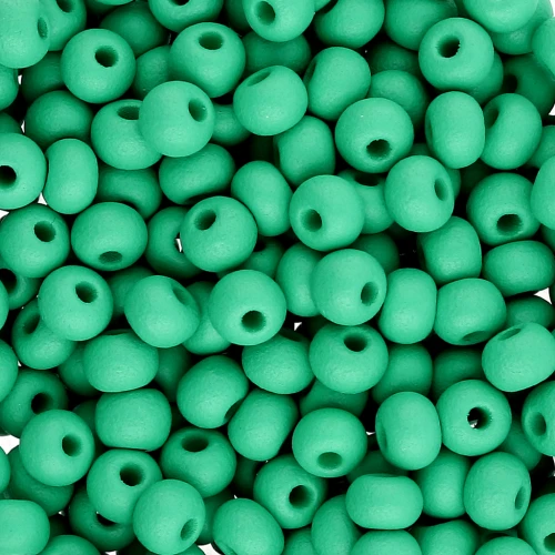 Preciosa 6/0 4 mm Seed Beads - Permalux Sea Green Matte x20g