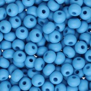 Preciosa 6/0 4 mm Seed Beads - Permalux Dark Turquoise Matte x20g