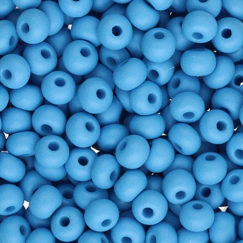 Preciosa 6/0 4 mm Seed Beads - Permalux Dark Turquoise Matte x20g