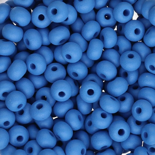 Preciosa 6/0 4 mm Seed Beads - Permalux Blue Matte x20g