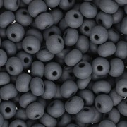 Preciosa 6/0 4 mm Seed Beads - Permalux Matte Gray x20g