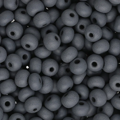 Preciosa 6/0 4 mm Seed Beads - Permalux Matte Gray x20g