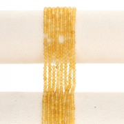 3.5 mm Round Faceted Beads, Dyed Agate Gemstone - Multi-Yellow, 36 cm