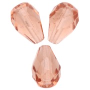 Peach - Faceted Pear-Shaped Beads, 10x7 mm - Peach x20 Faceted Pear-Shaped Beads, 10x7 mm - Peach x20