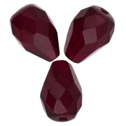 Faceted pear-shaped beads, 10x7 mm - Garnet x20