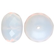 Bead Donuts 17x11 mm - White Opal x1