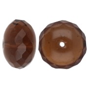 Light Smoked Topaz - Bead Donuts 17x11 mm - Light Smoked Topaz x1 Bead Donuts 17x11 mm - Light Smoked Topaz x1