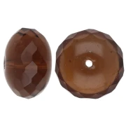 Bead Donuts 17x11 mm - Light Smoked Topaz x1