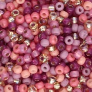 Miyuki 8/0 Seed Beads Mix - Peach Plum x8g